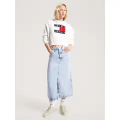 TOMMY HILFIGER - Tenis Retro Cuero Con Logo Para Mujer