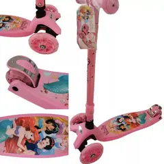 GENERICO - Patineta Scooter Monopatín Con Luces Princesas