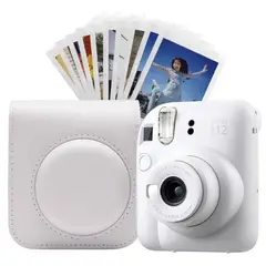 FUJIFILM - Combo Cámara Instantánea Instax Mini 12 Blanco + Estuche y Papel