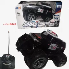 ZAFIRO JEANS - Patrulla policía Monster trucks luces a control remoto rojo