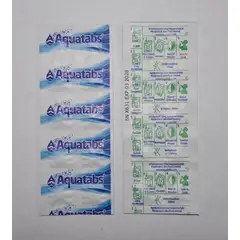 AQUATABS - Tableta Pastilla Purificadora De Agua 1 X 5 Litros