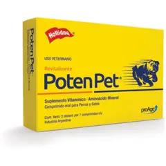 HOLLIDAY - Multivitaminico Poten Pet Perros Gatos Seniles 30 Comp