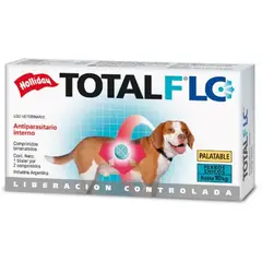 HOLLIDAY - Total F Lc Perros Pequeños Antiparasitario Interno 2 Comp