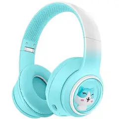 ONE PIXEL - Audifonos Diadema Bluetooth Figura Gatito Ajustable Musica AKZ-08 Az