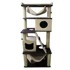 WOOD PETS - GIMNASIO ARBOL RASCADOR PARA GATO