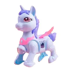 DAYOSHOP - Juguete De Unicornio Pony Juguete Musica Camina Baterias