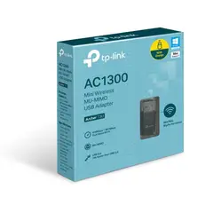 TP LINK - Tarjeta de Red mini USB TPLINK Inalambrica Doble Banda AC1300