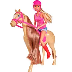 DAYOSHOP - Muñeca Princesa Peine Jinete Caballo Accesorio Juguete Niña