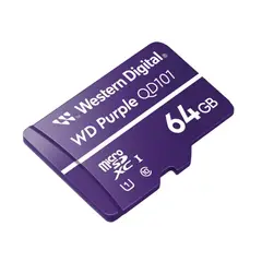 WESTERN DIGITAL - Tarjeta microSD Purple 64GB cám seguridad