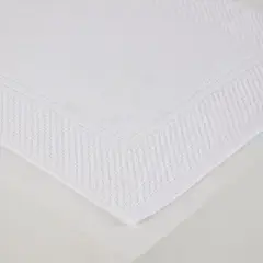 DISTRIHOGAR - Tapete de Baño 660gr Blanco 50 x 80 cm