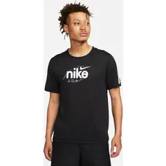 NIKE - Camiseta Hombre Dry Fit Miler D.Y.E - Negro