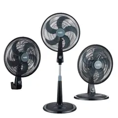 KALLEY - Ventilador 18 Pulgadas V31N02 3 en 1 Negro