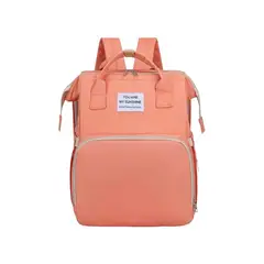 GENERICO - Morral Pañalera Tipo Cuna Con Cambiador De Bebe Plegable