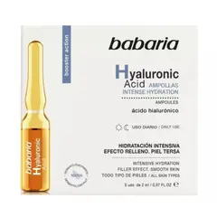 BABARIA - Ampolletas Hidratación Intensa Hyaluronic Acid 5x2ml