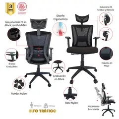 MUEBLESYA - Silla de Oficina La Virginia Presidente