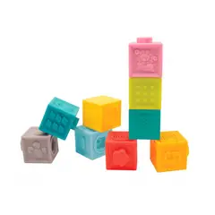 GENERICO - Bloques Cubos Estimulación Sensorial Bebes Y Niños X 9