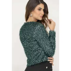 RAGGED - Chaqueta brillo Verde oscuro