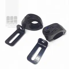 MAXIMA - Soportes Exploradoras Moto Nylon Para Defensa Con Extensor - Negro