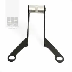 STEEL - Base Soporte Gps Para Cúpula En Acero Moto Vstrom 250 Sx - Negro