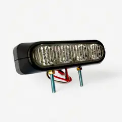 GENERICO - Stop Led con Strober Maletero o Top Case Luz Trasera Moto - Negro