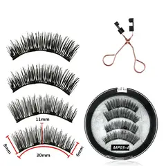 GENERICO - Pestañas Magnéticas Postizas 3D Con Pinzas 3 Imanes