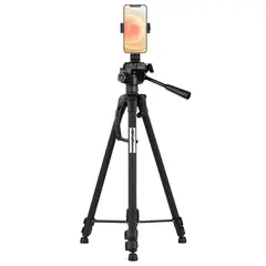 GENERICO - Trípode 150cm para fotografía video con soporte para celular