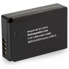 GENERICO - Bateria recargable lp-e12 para canon sl1 m50 m100 y powershot sx70 hs
