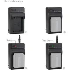 GENERICO - Cargador np-fw50 para sony a6000 a6300 a7 a7ii a7sii a7s2 a7r a55 a500