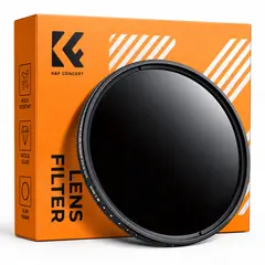 K&F CONCEPT - Filtro ND K&F densidad neutra variable 2-400 +estuche 55mm.