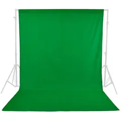 GENERICO - Telón verde para fondo de estudio fotográfico video 1.8m x 2.8 m