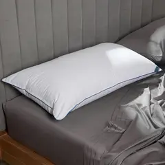 DISTRIHOGAR - Almohada Hotel Experience Soporte Medio Algodón 50 x 90 cm.