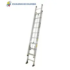 ESCALERAS DE COLOMBIA - Escalera Certificada Tipo Extensión En Aluminio De 20 Pasos / 6.00Mts 136kg