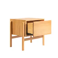 MOWLE SAS - Mesa de noche en roble macizo MASAI