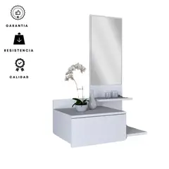 EKONOMODO COLOMBIA - Recibidor con espejo y cajon Blanco