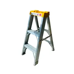 GENERICO - Escalera Tijera En Aluminio De 3 Escalones Max 150kg 86cm