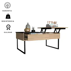 EKONOMODO COLOMBIA - Mesa de centro funcional base flotante rovere wengue