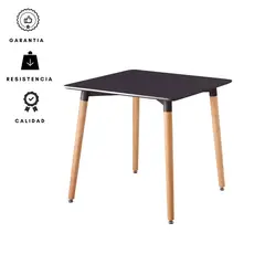 EKONOMODO COLOMBIA - Mesa Eames cuadrada Negra 80x80x74