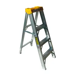 GENERICO - Escalera Tijera En Aluminio De 4 Escalones Max 150kg 124cm