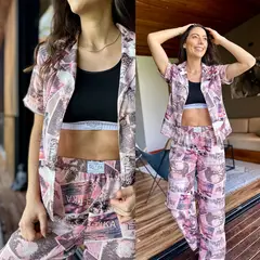 SELTIKA - Set Otoño camisa manga corta y patalón