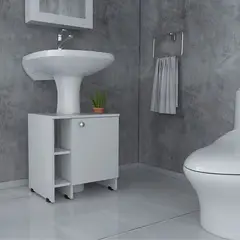 RTA MUEBLES - Mueble basic para lavamanos blanco mlb 1063