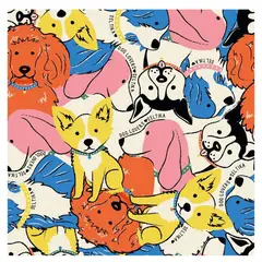 SELTIKA - Pañoleta Mi Amigo Perro - Pañoletas En Seda