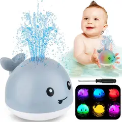 GENERICO - Juguete de baño para bebé - Ballena rocía agua - Led