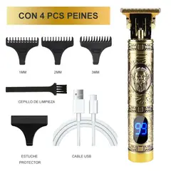CARER SPARK - Kit Cortadora de Cabello Recargable Con Motor Grande Sin Ruido