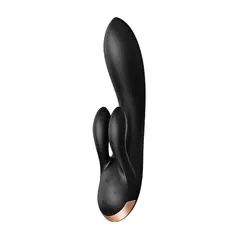 GENERICO - Satisfyer Double Flex Vibrador Punto G Y Clitoris Negro