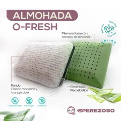 GENERICO - ALMOHADA MEMORY FOAM ALOE VERA CON AROMATERAPIA