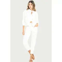 RAGGED - Pantalon slouchy Blanco crudo