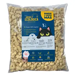 GENERICO - Arena Ecológica para Gatos 1 kg - Pellets Premium ARECO