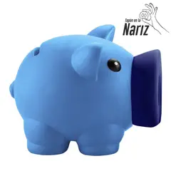 GENERICO - Alcancía landik mini piggy azul claro
