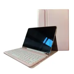 LINKON - Forro Smart Case Con Teclado Para Ipad Bluetooh - Rosa - 10.2"