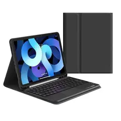 LINKON - Forro Smart Case Teclado Bluetooh Touch Pad Ipad - Negro - 10,9".-